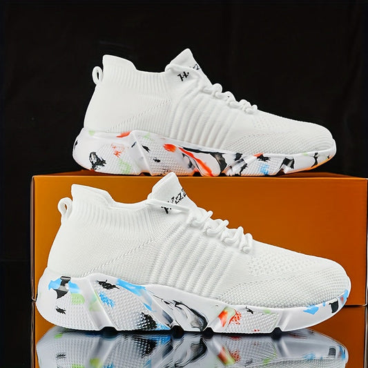 Heren sneakers vrijetijdsschoenen met camouflagezool – modieuze en comfortabele alledaagse sportschoenen