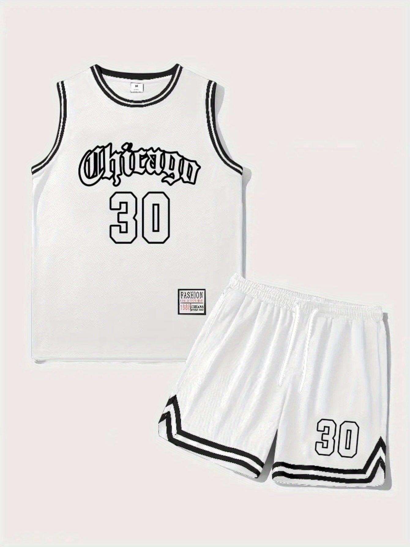 Herrarnas baskettröjset Chicago 30 – sportigt linne och shorts för träning och fritid
