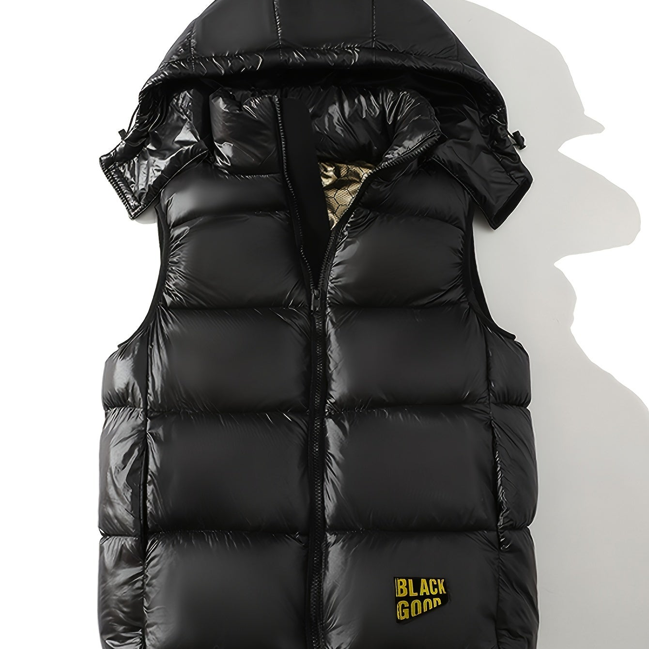 Gilet imbottito con cappuccio da uomo – Gilet trapuntato caldo