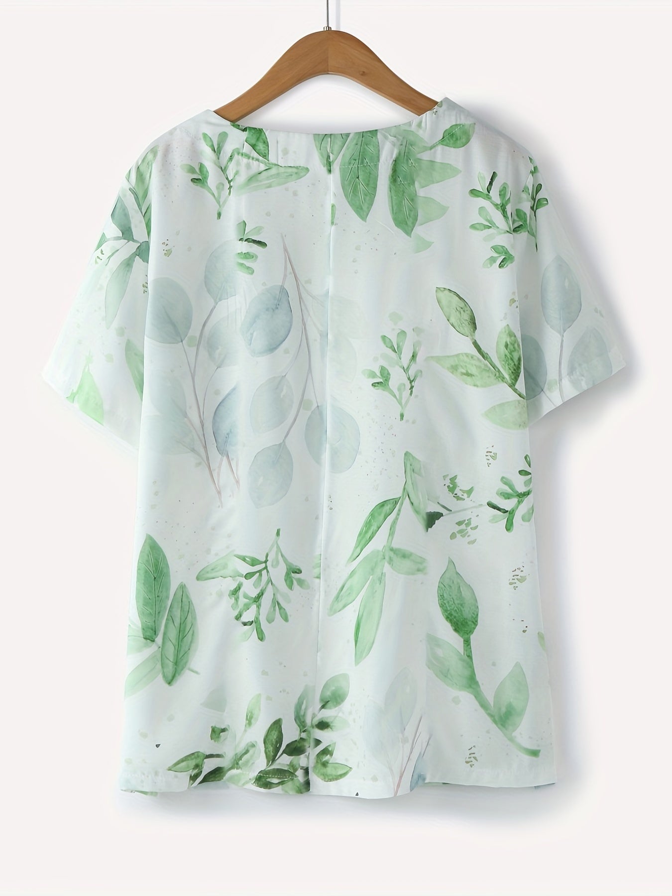 Blusa vintage da donna con motivo floreale e abbottonatura – Maglietta estiva casual in stile retrò