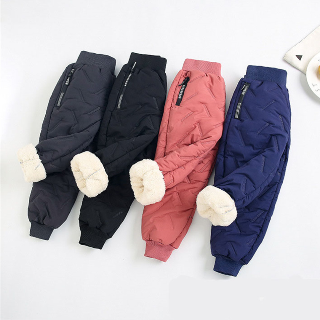 Pantalon thermique d’hiver outdoor enfant – Imperméable et doublé pour garçons et filles – Pantalon de neige sportif pour activités