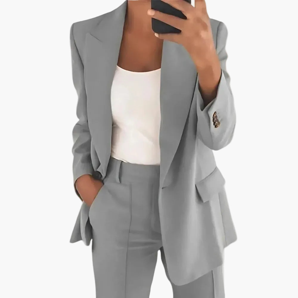 Damen Business Anzug Zweiteiler – Moderner Blazer & Hose für Büro und Alltag