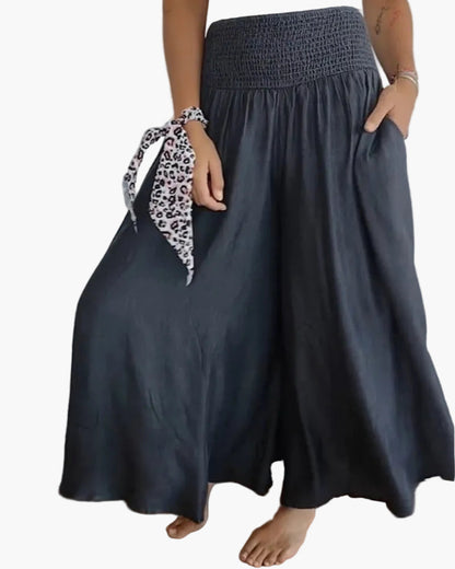 Dams vida high waist fritidsbyxor – Elegant komfort för vardag & semester