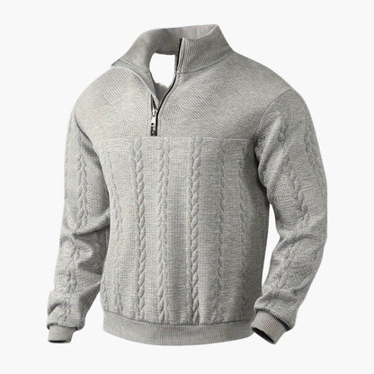 Męski sweter z półzamkiem – modny sweter na co dzień i do biura