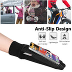 Touchscreen-fietshandschoenen voor heren met antislip