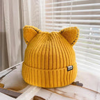 PurrWarm | Gebreide wintermuts met kattenoortjes