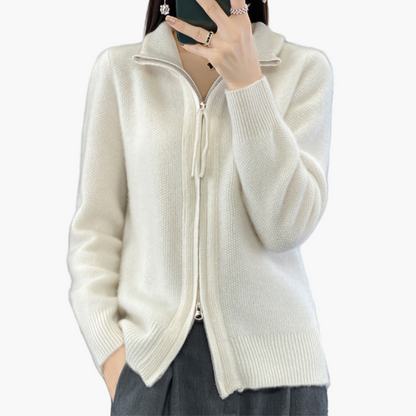 Cardigan con Cerniera da Donna – Cardigan alla Moda per Quotidiano, Ufficio e Tempo Libero