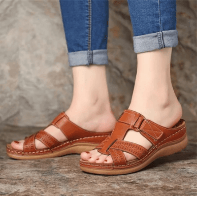 Sandali Donna Confortevoli con Zeppa e Design Slip-On – Perfetti per Quotidiano e Tempo Libero