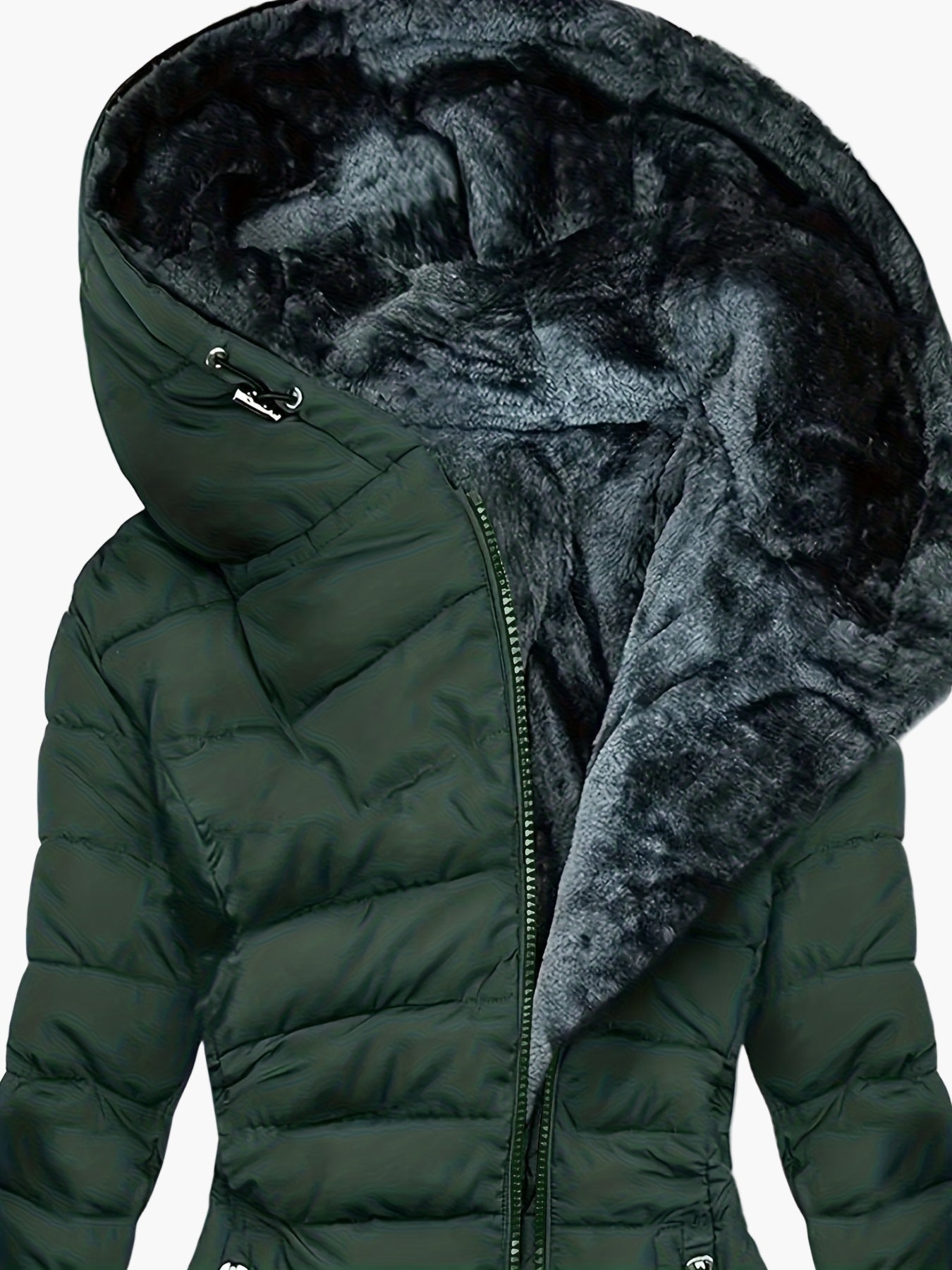 Cappotto imbottito invernale da donna con cappuccio – Elegante parka outdoor per giornate fredde
