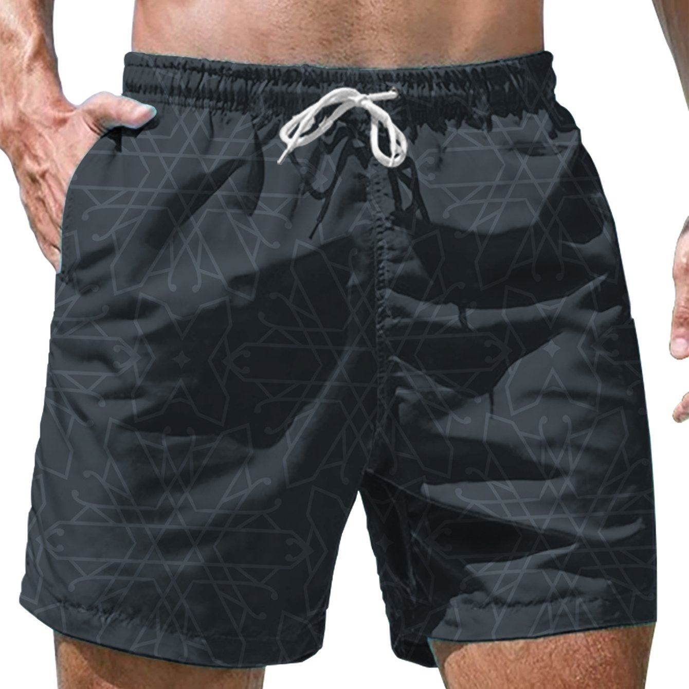 Shorts de bain homme – Shorts de bain à imprimé tendance pour loisirs et plage
