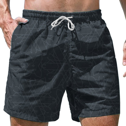 Shorts de bain homme – Shorts de bain à imprimé tendance pour loisirs et plage
