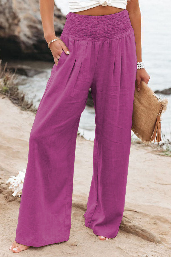Damen Weitgeschnittene Sommerhose mit Hohem Bund – Relaxed Fit für Freizeit & Urlaub