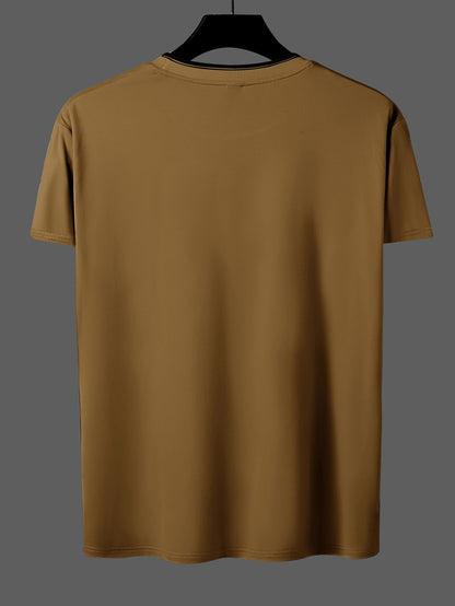 Herre T-shirt i streetwear-stil med "Chicago" print – afslappet sommeroverdel