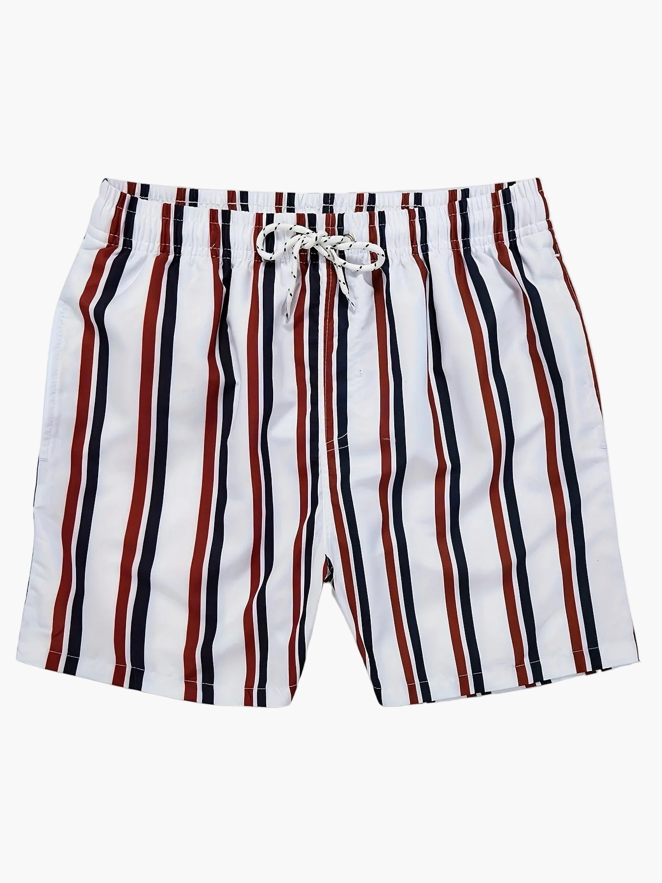 Shorts de bain homme à rayures – Coupe décontractée, style élégant pour les loisirs, parfait pour la plage et la piscine