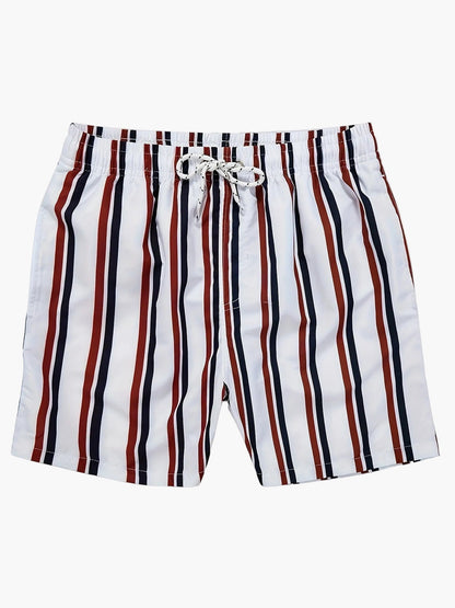 Shorts de bain homme à rayures – Coupe décontractée, style élégant pour les loisirs, parfait pour la plage et la piscine