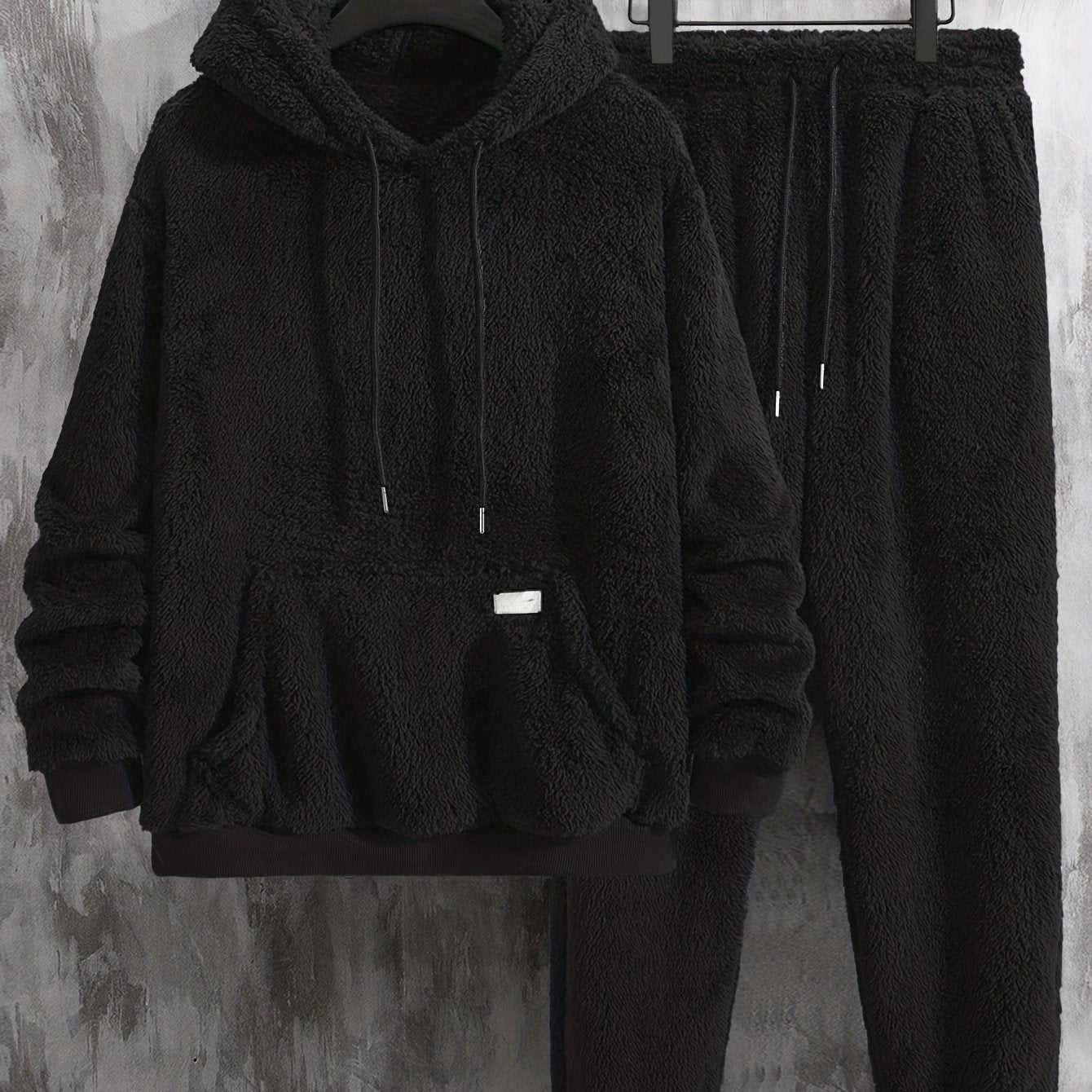 Unisex-sæt med blød hættetrøje og joggingbukser – blødt loungewear-outfit