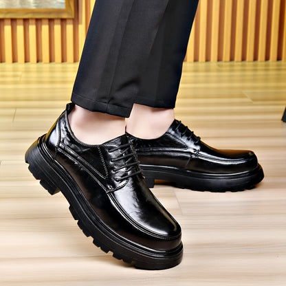 Męskie biznesowe buty sznurowane w stylu vintage na co dzień i do biura