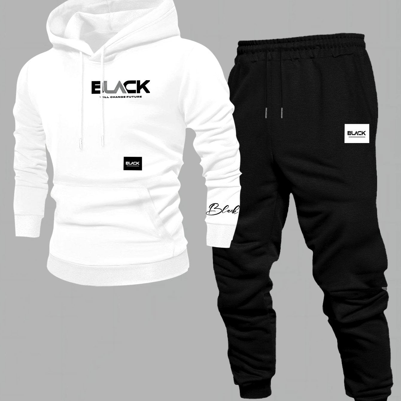 Chándal unisex con sudadera con capucha y pantalón de chándal, varios colores