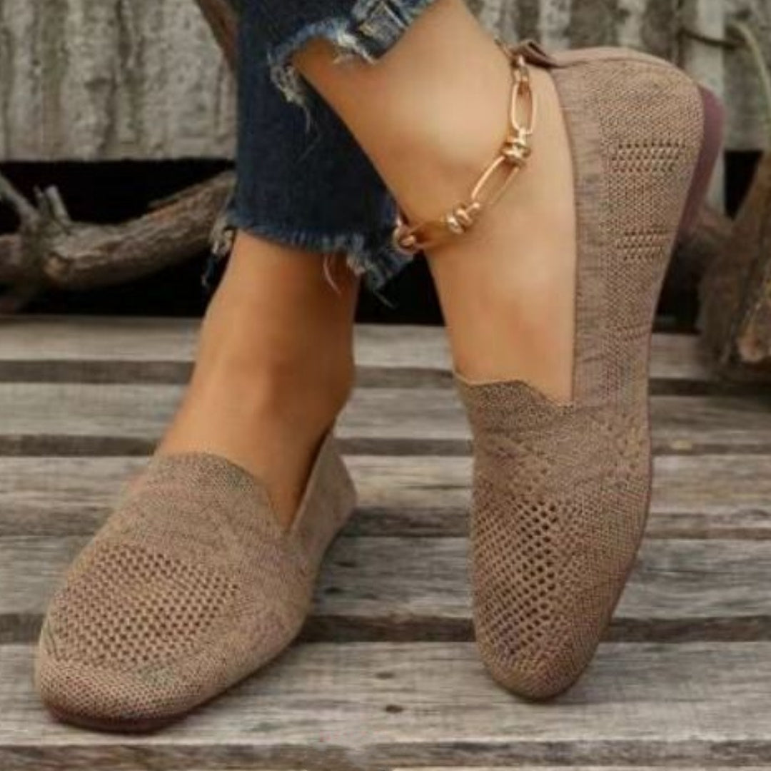 Dames Gebreide slippers Comfortabele modieuze vrijetijdsschoenen voor dagelijks gebruik en reizen