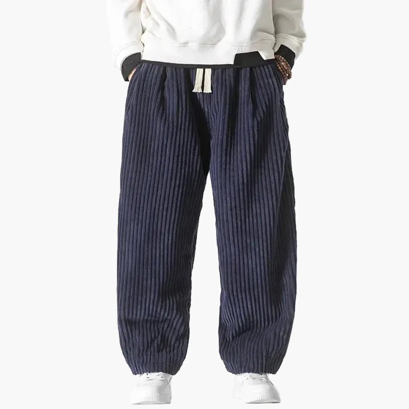 Herre Vide Fritidsbukser med Snøre – Afslappede Streetwear Baggy Bukser
