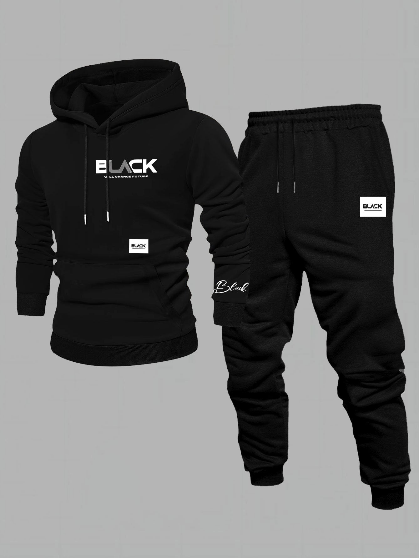 Chándal unisex con sudadera con capucha y pantalón de chándal, varios colores