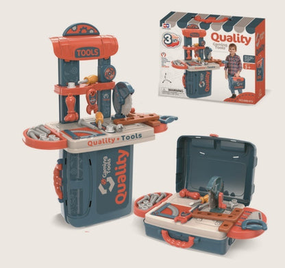 Set de juego de cocina 3 en 1 para niños – Cocina de juego de rol para pequeños chefs a partir de 3 años