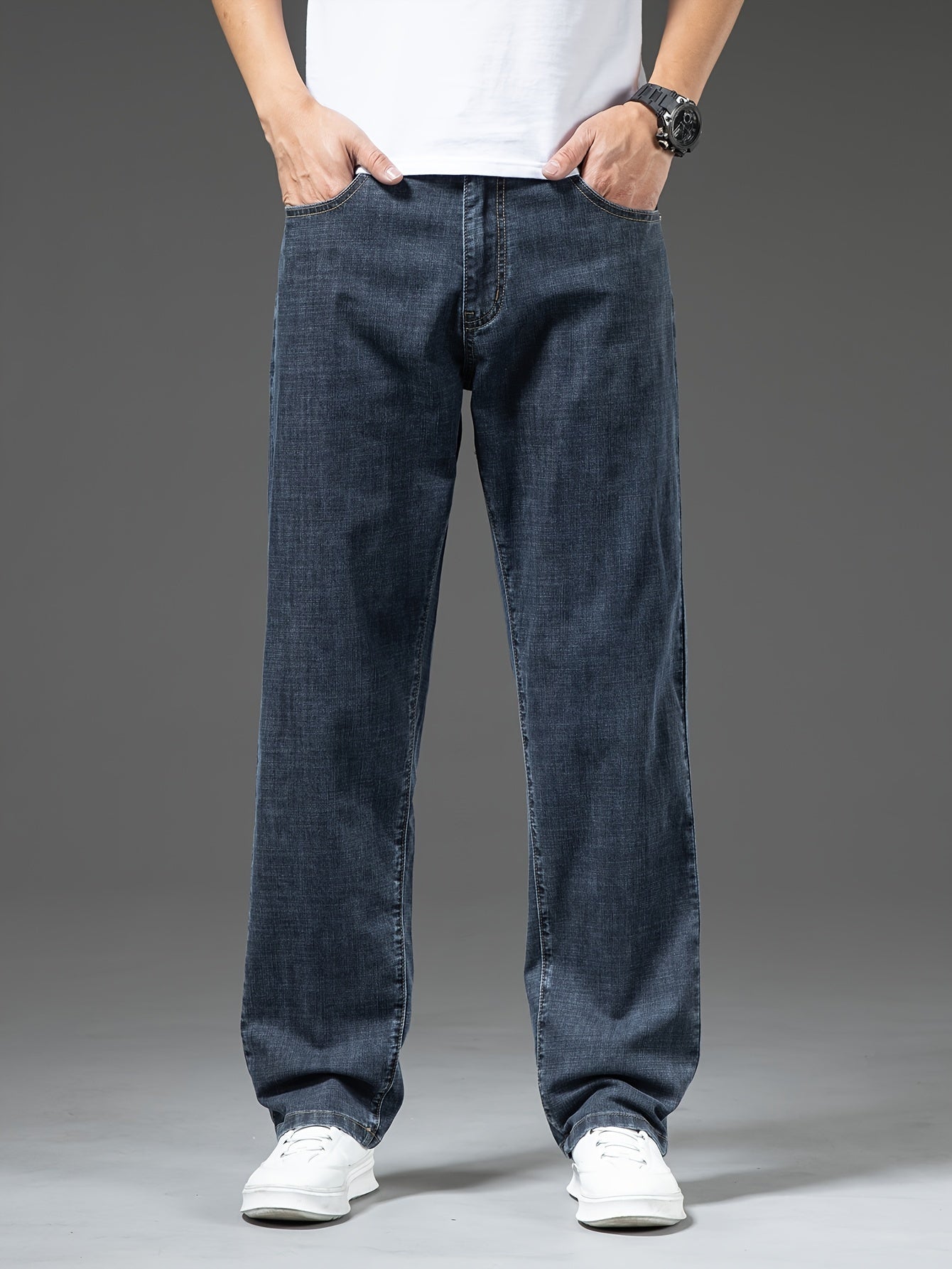 Herren Jeans Weit Geschnitten Freizeit Basic Regular Fit – Komfortabler Alltag und Wochenendstil