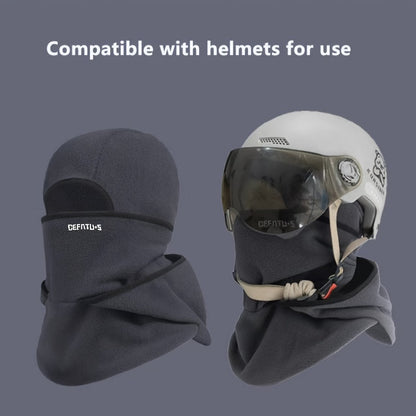 Fleece-winterbivakmuts, winddichte balaclava met capuchon en volledig gezichtsmasker