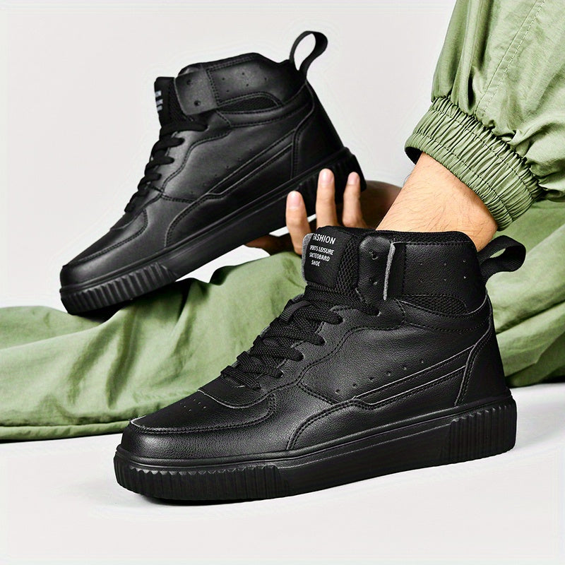 Herren High-Top Sneaker Sportlich Freizeit Schuhe für Alltag und Outdoor