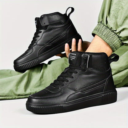 Herren High-Top Sneaker Sportlich Freizeit Schuhe für Alltag und Outdoor