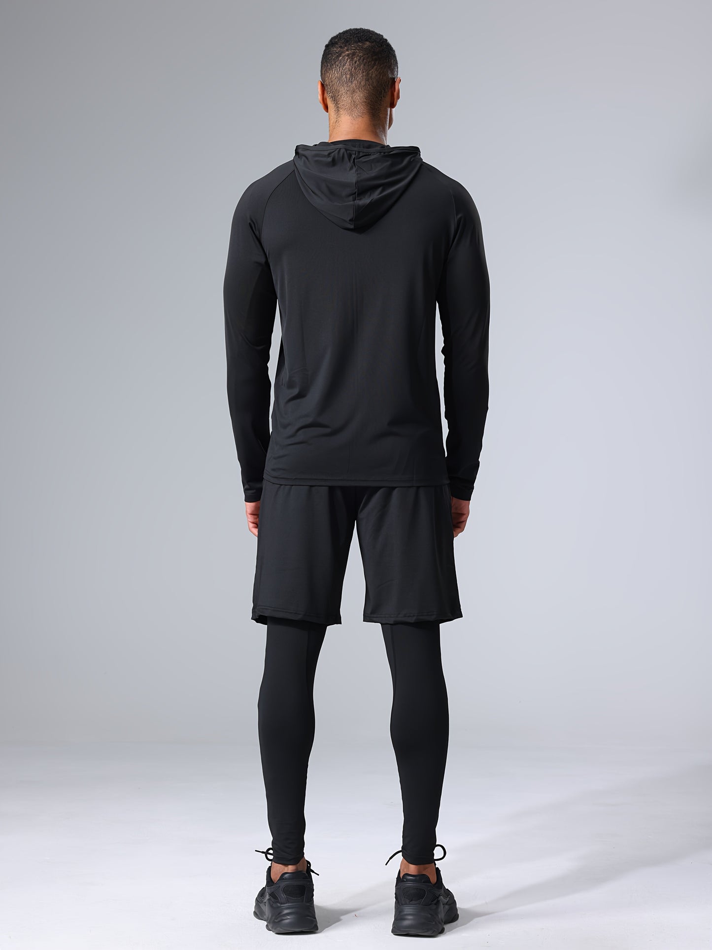 Herren Sport Kompressions-Trainingsanzug Set – 5-teiliges Fitness & Lauf Outfit – Modernes Trainingsset für Workout & Outdoor