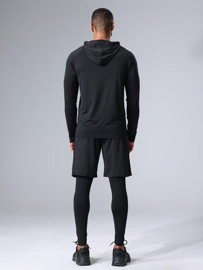 Herren Sport Kompressions-Trainingsanzug Set – 5-teiliges Fitness & Lauf Outfit – Modernes Trainingsset für Workout & Outdoor