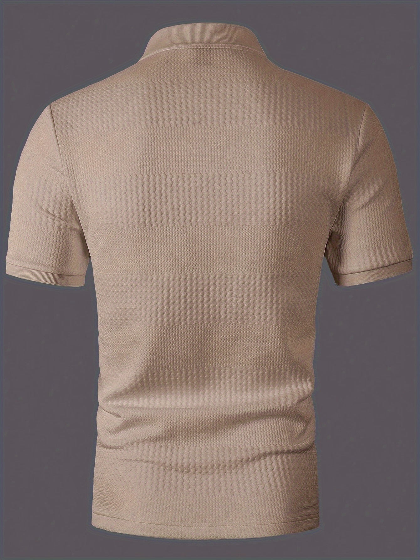 Herren Polohemd Slim Fit Freizeit Geometrisches Muster Kurzarm für Alltag und Büro