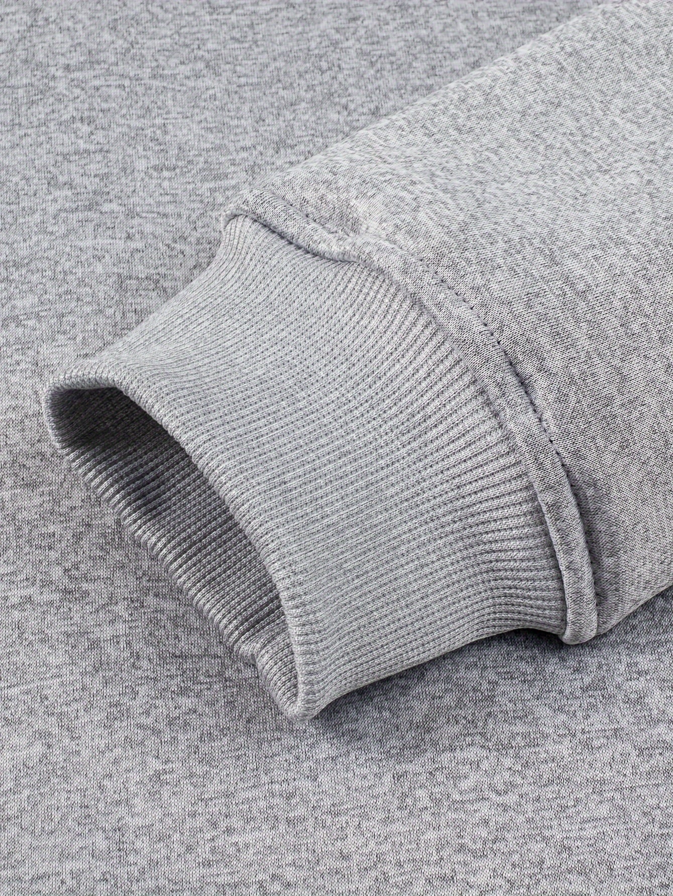 Herren Kapuzenjacke mit Reißverschluss und Teddyfutter Grau