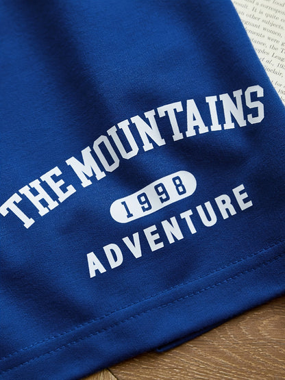 Damski zestaw sportowy na co dzień – The Mountains Adventure top i szorty – letni strój do relaksu