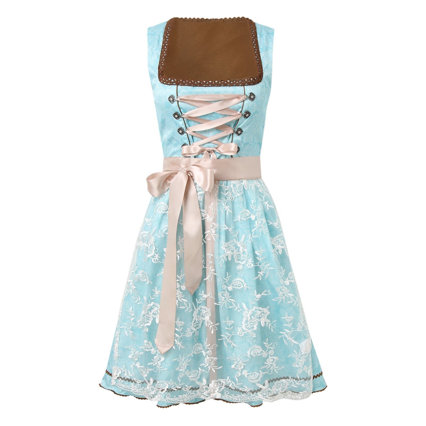 Dame Folkelig kjole Dirndl i retro-stil – Oktoberfest outfit til folkefester og særlige lejligheder