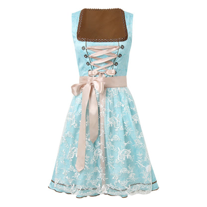 Dame Folkelig kjole Dirndl i retro-stil – Oktoberfest outfit til folkefester og særlige lejligheder