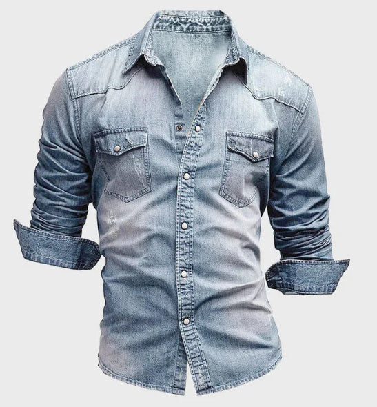 Francis – Camicia slim fit da uomo a maniche lunghe tinta unita