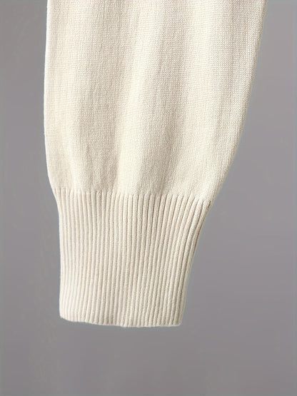 Set da donna in maglia con pullover con scollo a V e pantaloni da jogging