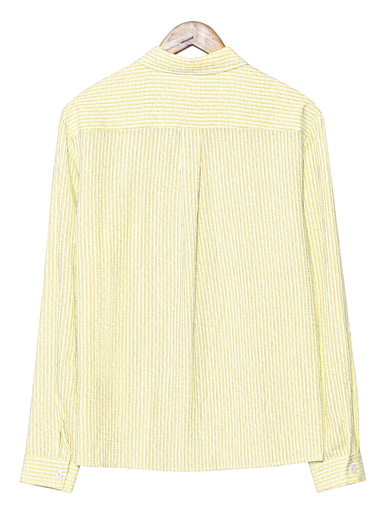 Camicia uomo business casual a righe – Camicia classica a maniche lunghe per ufficio e spiaggia