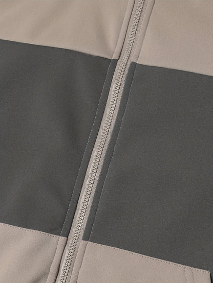 Chaqueta unisex con capucha y cremallera, multicolor, con cordón ajustable y bolsillos
