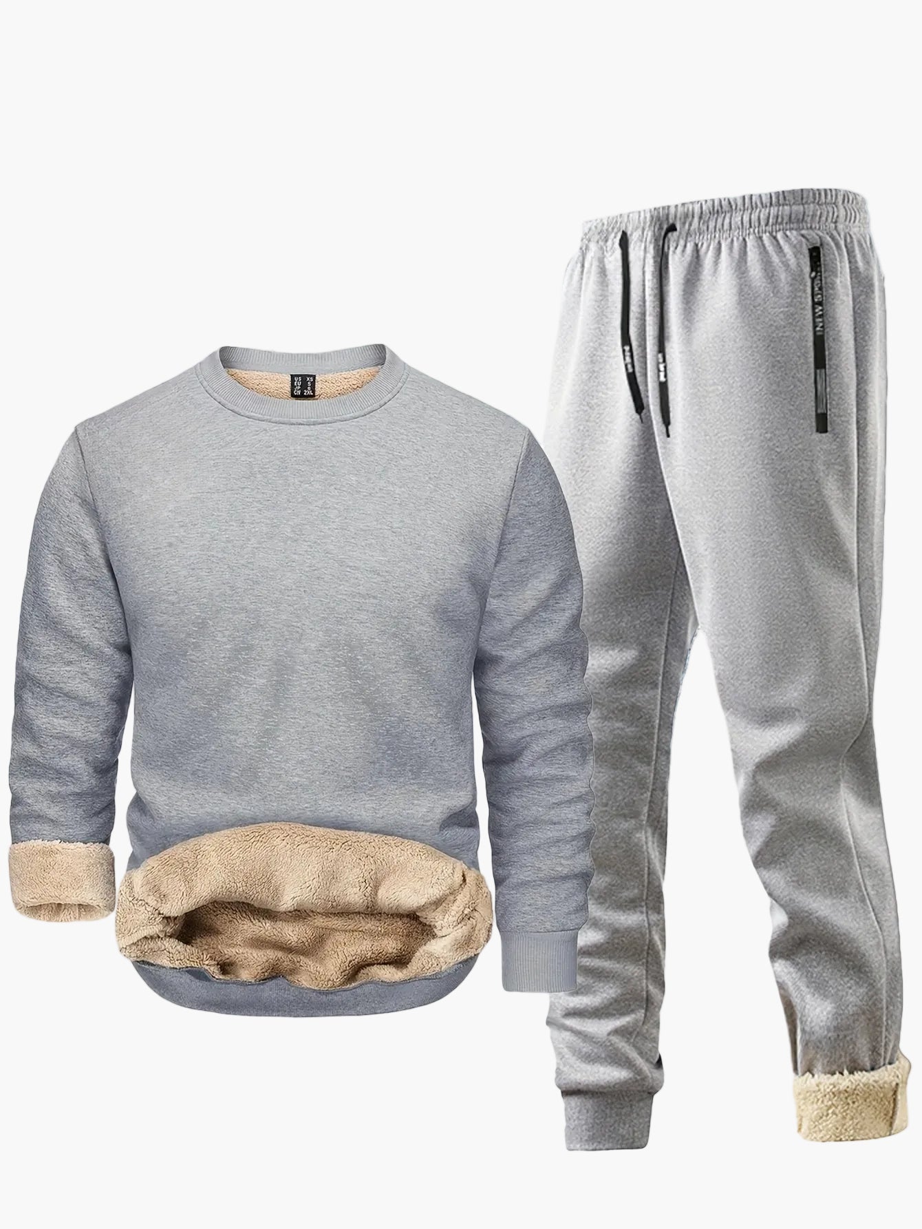 Herren Freizeit Trainingsanzug Set – Winter Warm, Sportlich & Bequem, Ideal für Alltag und Sport