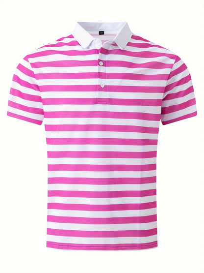 Herren Polo-Shirt mit Streifen – Maritimer Stil, Freizeit & Sommermode