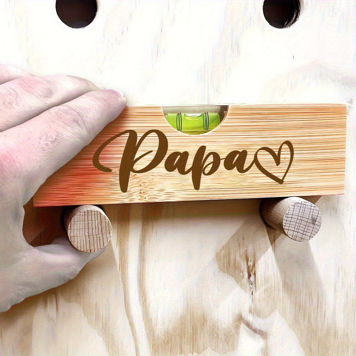 Papa Spirituslibelle & Flesopener – Mannen Geschenk Gereedschap met Gravure, praktisch voor klusser en papa