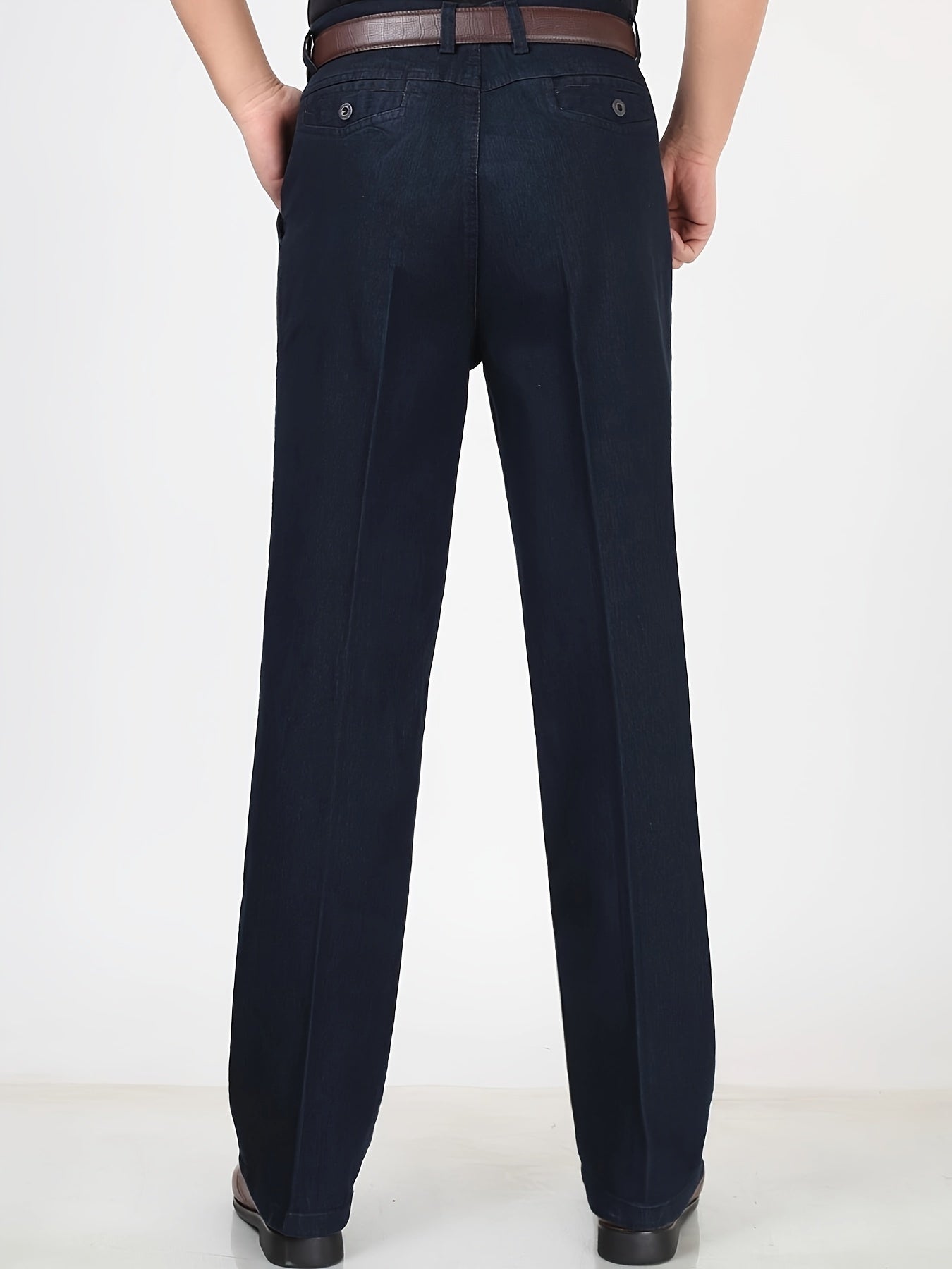 Pantalon droit pour homme – Pantalon de costume élégant pour le quotidien et le bureau
