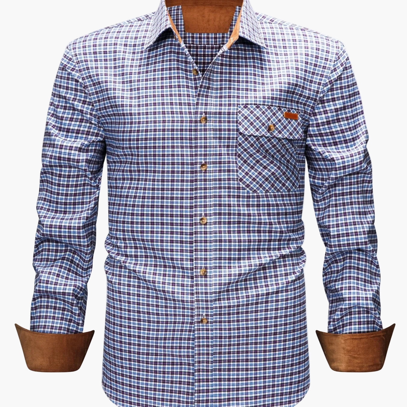 Camicia casual uomo a quadri manica lunga – Camicia moderna per tutti i giorni e ufficio