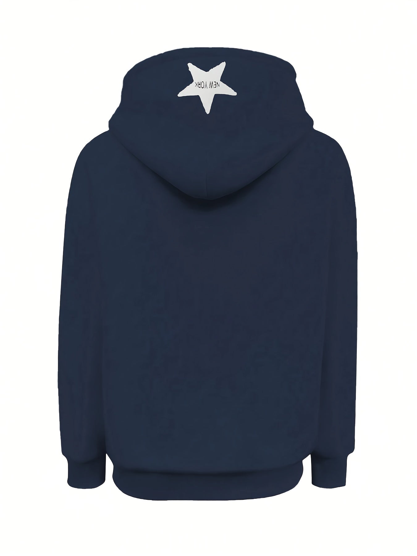 Hoodie mit Reißverschluss, Kapuze und Stern-Applikation, Rosa