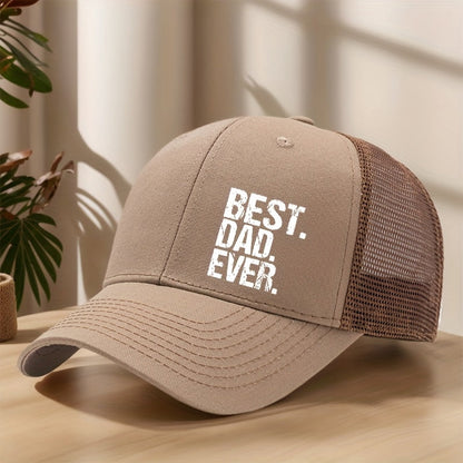 Cappellino da camionista uomo Best. Dad. Ever. – Idea regalo classica con messaggio moderno
