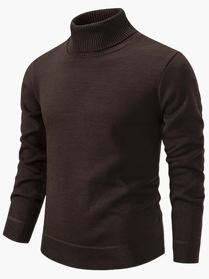 Herren Rollkragenpullover Slim Fit – Stilvoller Strickpullover für Alltag und Büro