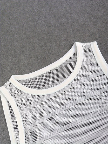 Herren Sport Set – Atmungsaktives Mesh Tanktop und Shorts, Modernes Freizeit- & Trainingsoutfit